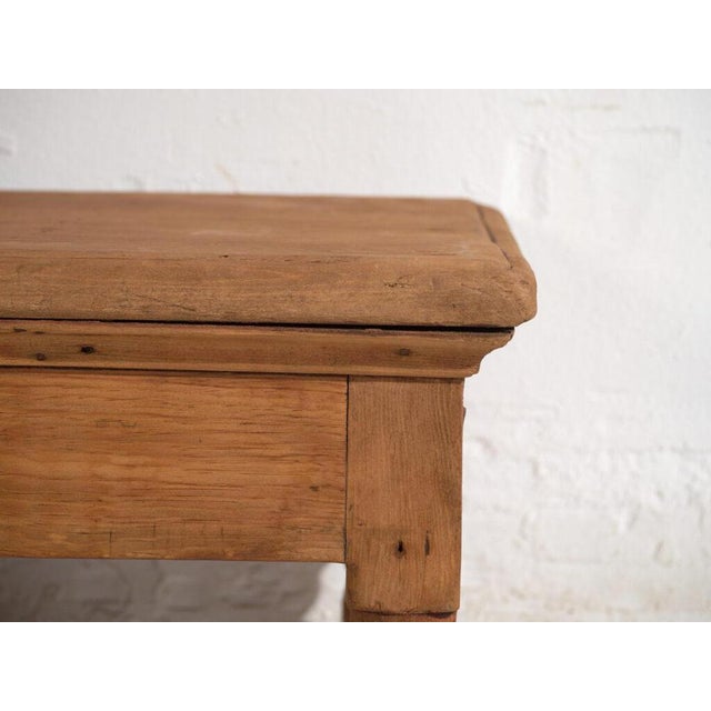 Wood Antique Pine Low Table For Sale - Image 7 of 10