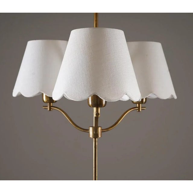 Swedish Modern Floor Lamp in Brass, 1940s For Sale - Image 4 of 9