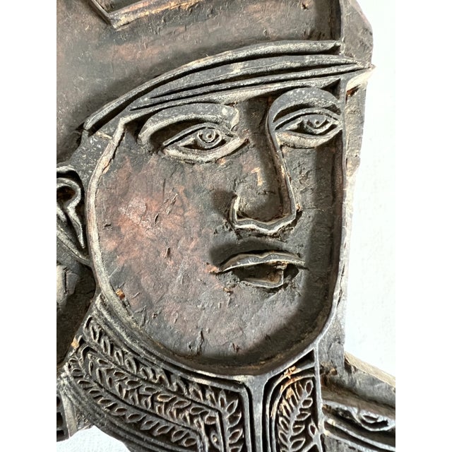 Vintage Carved Wooden Indian Textile Stamps- Set of 2 For Sale - Image 15 of 15