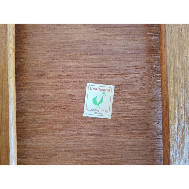 Vintage Danish Modern Teak Folding Tray by Goodwood For Sale In Providence - Image 6 of 6
