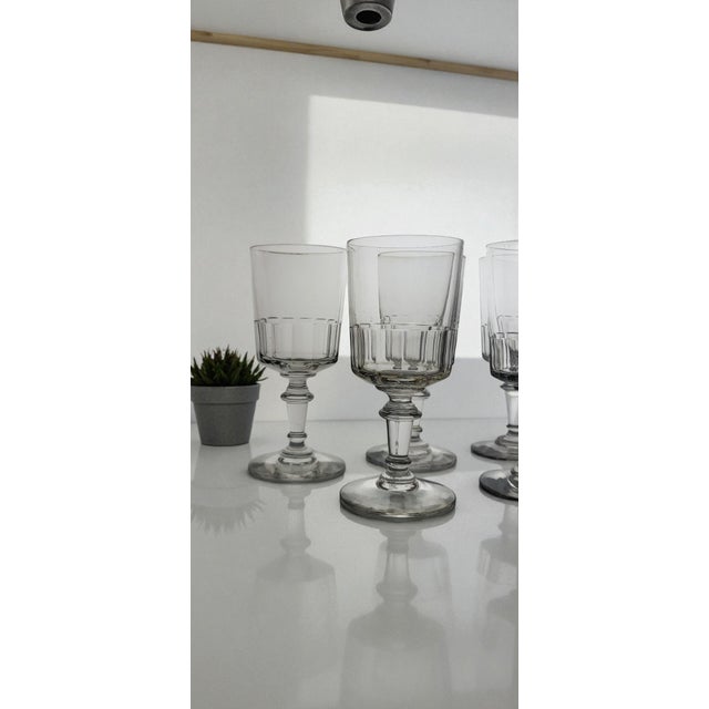 Antique Wine Glasses, 1890s, Set of 6 For Sale - Image 3 of 7