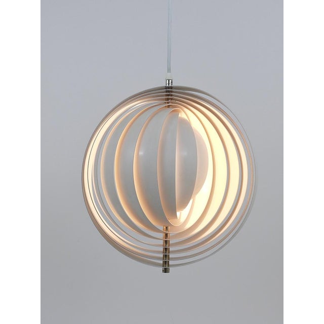 White Moon Lamp by Verner Panton for Louis Poulsen, 1960s For Sale - Image 3 of 17