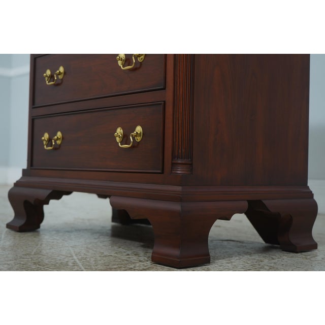 Pair of Henkel Harris Model 116 Cherry Nightstands For Sale - Image 11 of 18