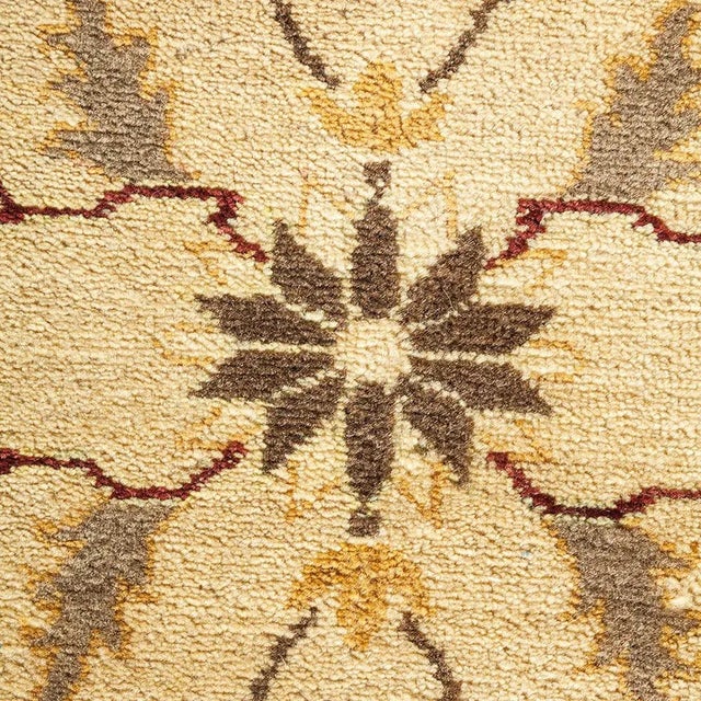 Traditional Mogul Collection Hand-Knotted Area Rug - Ivory 11' 10" x 18' 7" For Sale - Image 3 of 4