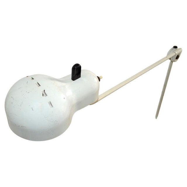 1950s 1950s Stilnovo Swing Desk Table Lamp Off White Finish Mid-Century Modern Italy For Sale - Image 5 of 12