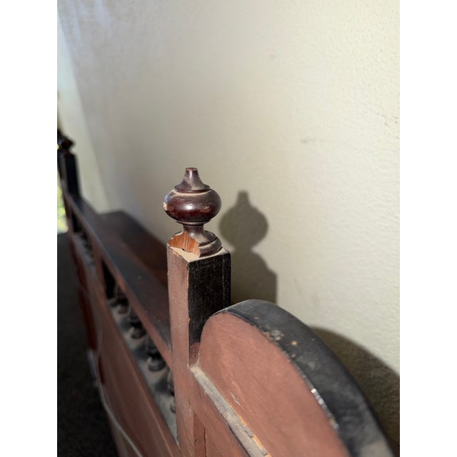 Antique English Edwardian Entry or Over Mantel Mirror For Sale - Image 11 of 12
