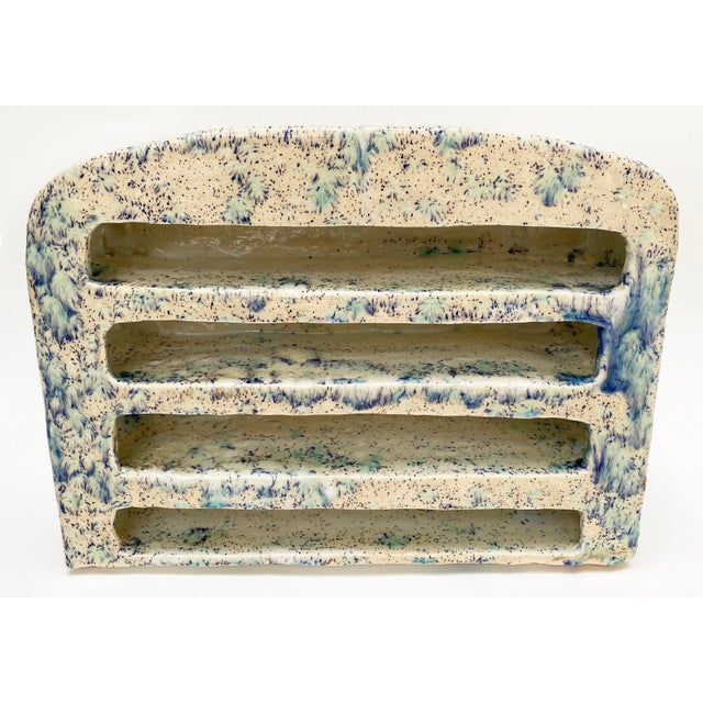2020s Hand-Built Glazed Ceramic Jewelry Box With Drawers, Florida Artist Rexx Fischer For Sale - Image 5 of 10