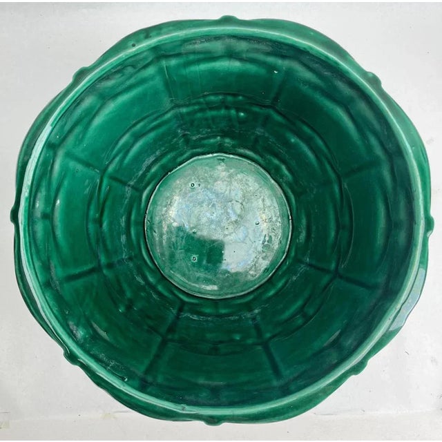 1930s Art Nouveau Handmade and Hand Glazed Planter from Saint Clement, 1930s For Sale - Image 5 of 10