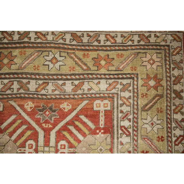 Antique Distressed Caucasian Rug Runner - 3'1" x 11'2" For Sale - Image 10 of 10