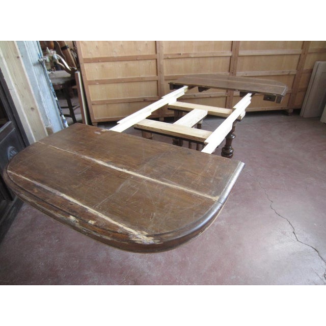 Tan Extendable French Dining Table, 1920s For Sale - Image 8 of 14