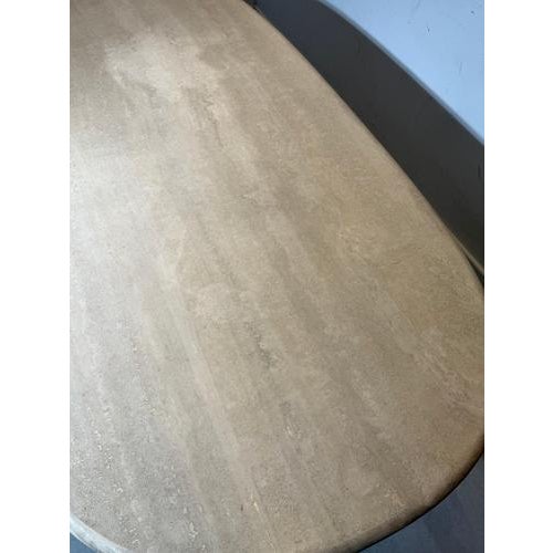 Vintage Dining Table in Travertine For Sale - Image 4 of 7