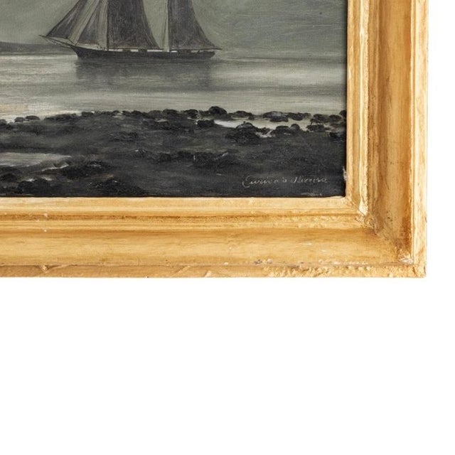 Eurico Oliveira, Seascape, 1910, Oil Painting For Sale - Image 5 of 6