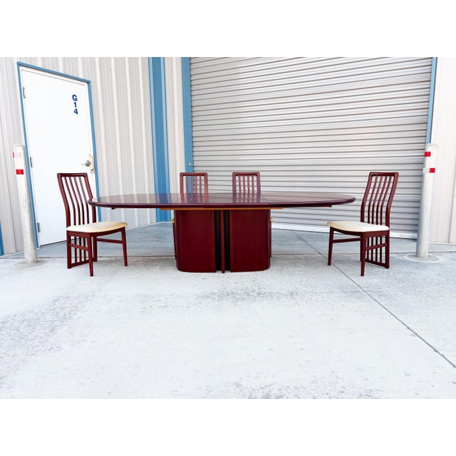 1960s Danish Modern Rosewood Dining Table Set by Skovby Møbelfabrik For Sale In Los Angeles - Image 6 of 18