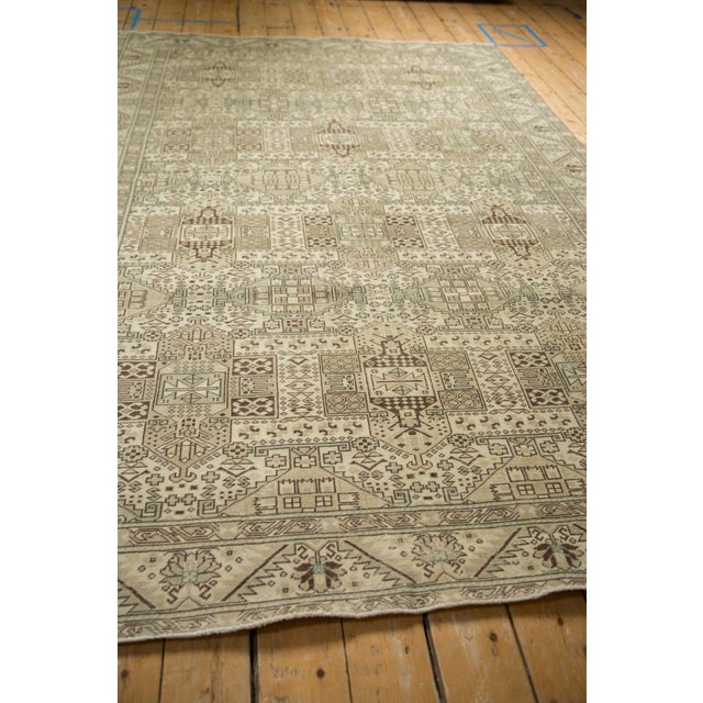 Chocolate Vintage Distressed Sparta Carpet - 6'4" x 9'5" For Sale - Image 8 of 9