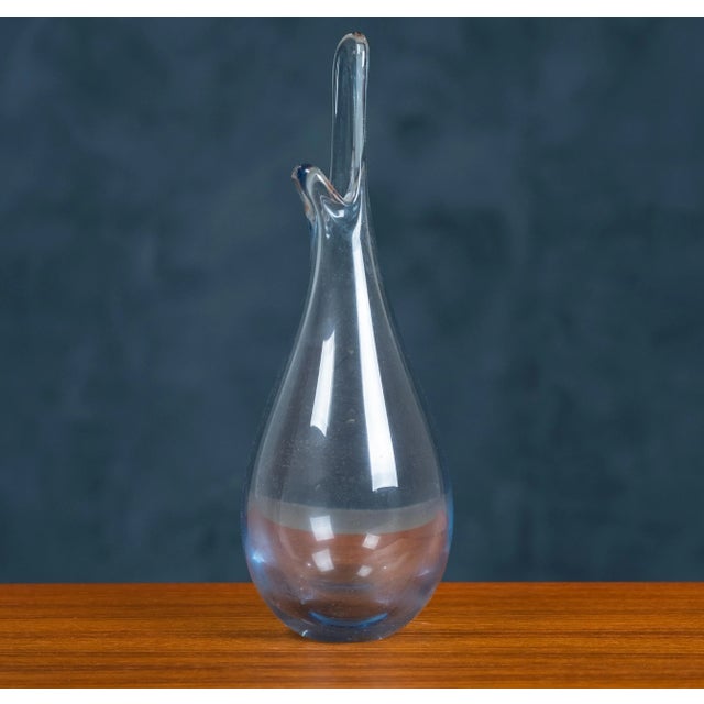 Mid-Century Danish Blue Vase by Per Lütken for Holmegaard For Sale - Image 7 of 7
