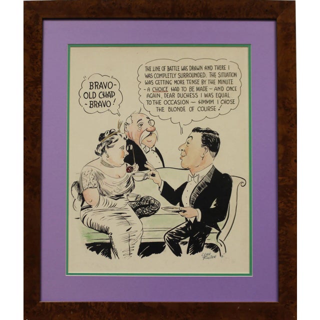 "Bravo-Old Chap-Bravo!" Watercolor Illustration For Sale