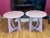 Modern Pink Cocktail Tables - Set of 2 For Sale - Image 9 of 11