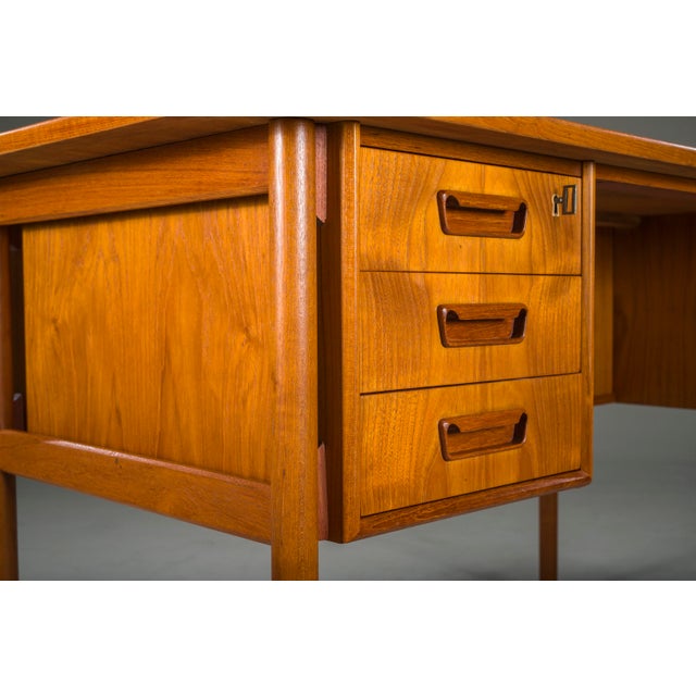 Mid-Century Danish Teak Desk from Gunnar Nielsen Tibergaard, 1960s For Sale - Image 16 of 18