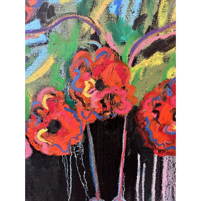 "I Waded Through" Contemporary Abstract Figurative Painting by Monica Shulman For Sale - Image 10 of 12