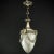 Art Nouveau Nickel Teardrop-Shaped Pendant Lamp, 1900s For Sale - Image 6 of 7