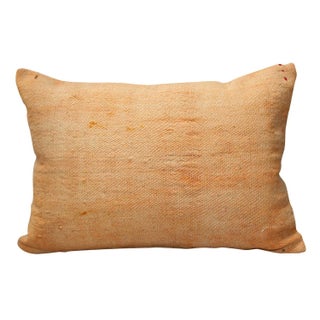 Orange Kilim Kidney Pillow For Sale