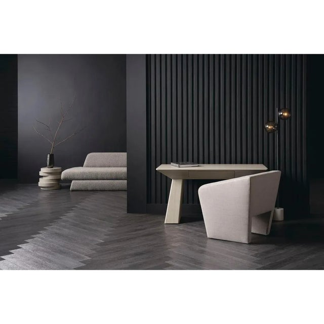 Gray Tapered Modern Armchair For Sale In Greensboro - Image 6 of 6