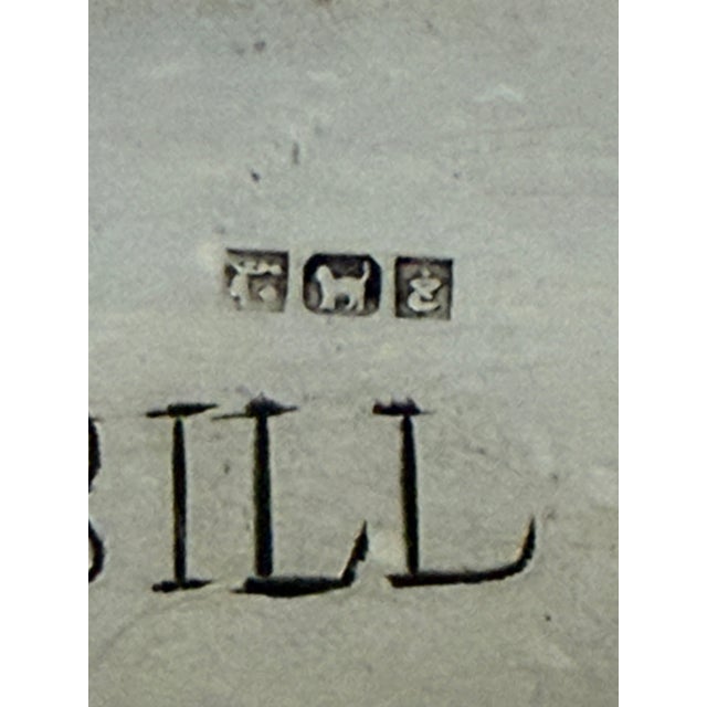 Mid 20th Century Mid-20th Century Egyptian 900 Silver Decorative Box With Etched Floral Design For Sale - Image 5 of 7