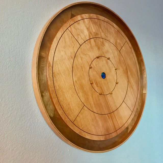 Handmade Crokinole Board Circular Wall Hanging Chairish