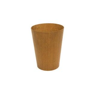 Teak Paper Basket by Martin Åberg for Servex, Sweden, 1960s For Sale