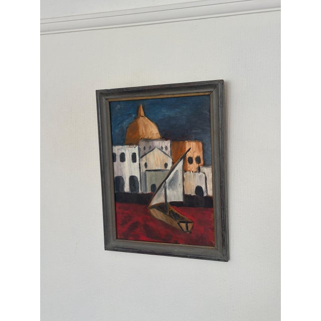 Malte Nyberg Tolf, Southern Motif, 1960s, Oil on Panel, Framed For Sale - Image 13 of 14