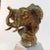 Brutalist Vintage Mid Century Brutalist Elephant Bust Sculpture in Brass and Aluminum For Sale - Image 3 of 7
