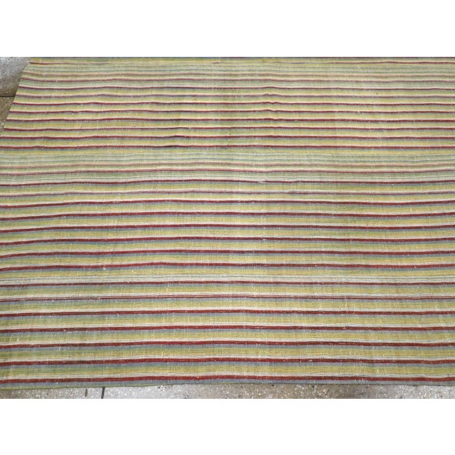 Mid 20th Century Galerie Shabab Collection Mid-20th Century Turkish Flatweave Kilim Room Size Rug For Sale - Image 5 of 8