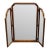 Stickley Furniture Solid Cherry Early American Traditional Style 53" Tri View Mirror 3569 For Sale