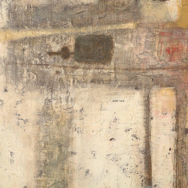 Mid-Century Abstract Color Field Still Life Entitled "Foyer" in Oil on Canvas Joe Caroff For Sale - Image 9 of 13