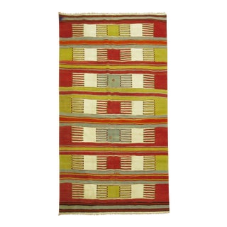 Vintage Turkish Kilim - 4'5" x 6'3" For Sale