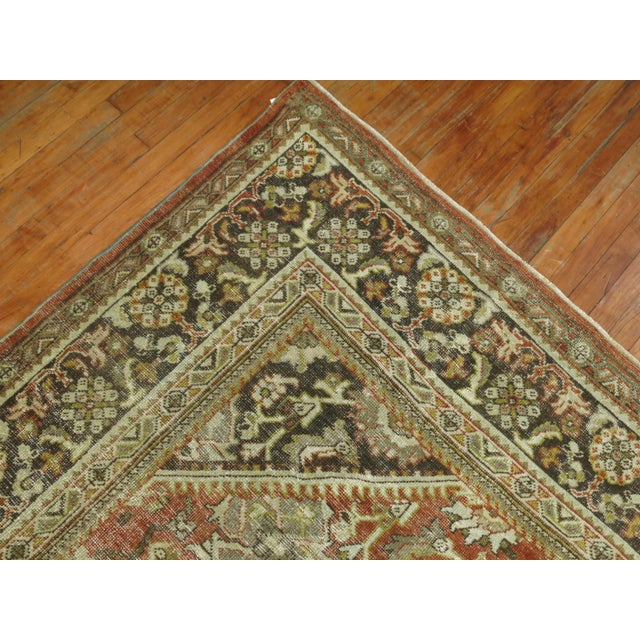 Early 20th Century Antique Zabihi Collection Persian Mahal Room Size Rustic Rug For Sale - Image 5 of 10