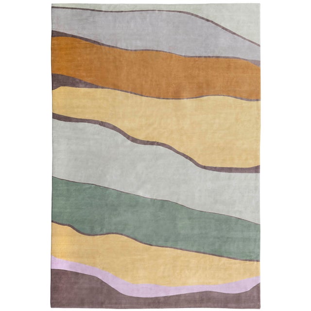 Large Hand-Knotted Pure Wool Rug, 2000s For Sale - Image 18 of 18