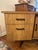 Mid 20th Century Modern Oak Veneer Credenza or Media Console With Sliding Doors and Drawers For Sale - Image 9 of 11