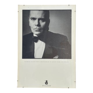 Karl Lagerfeld - Original 1980s Advertising Poster for Hasselblad Camera For Sale