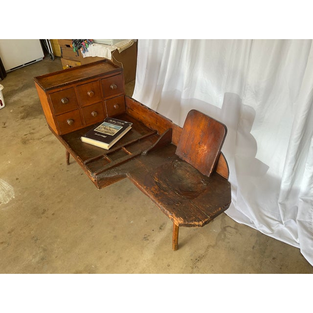 Antique 1800's Farmhouse Bench/Table For Sale - Image 16 of 17
