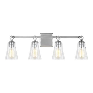 Sean Lavin by Visual Comfort Studio Monterro 4-Light Vanity, Chrome For Sale