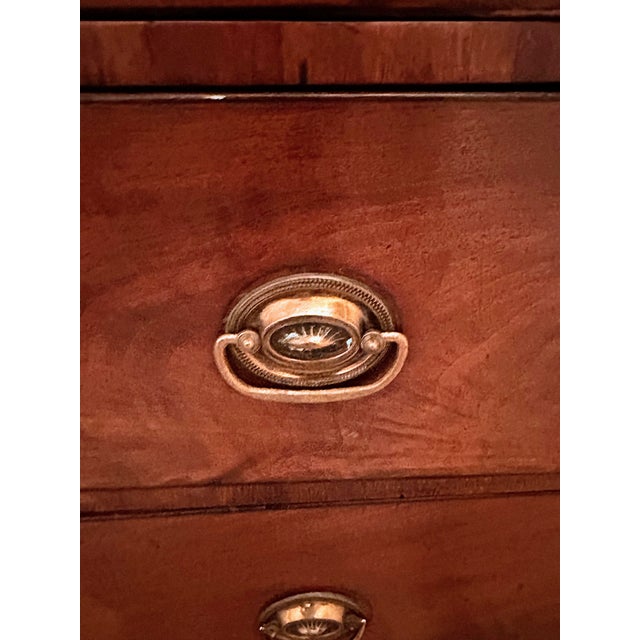 Antique British Mahogany and Walnut Inlaid Chest of Drawers For Sale - Image 11 of 18