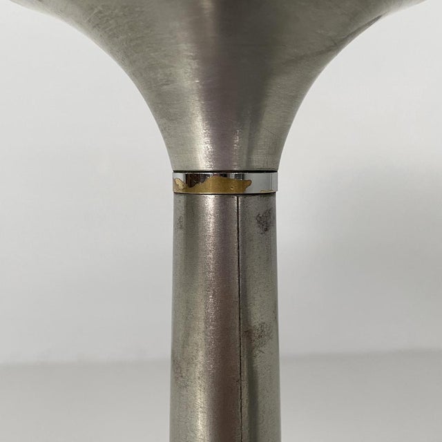 Italian Art Deco Table Lamp in Aluminum and Opaline Glass, 1940s For Sale - Image 14 of 18