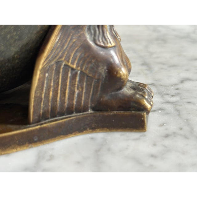 Early 20th Century Bronze and Serpentine Ashtray attributed to Albin Müller, 1920s For Sale - Image 9 of 15