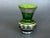 Vintage Green Glass Vase With Silver Overlay For Sale - Image 11 of 11
