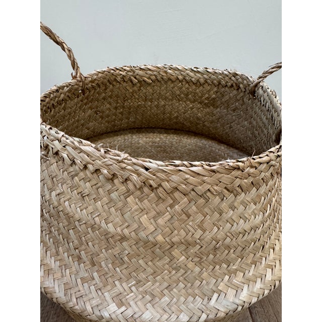 Foldable Seagrass Basket, Set of 3 For Sale - Image 11 of 11