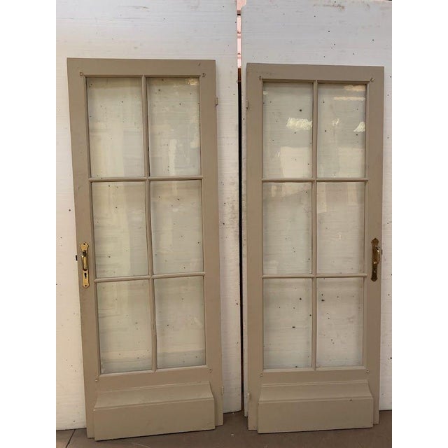 Antique Double-Sided Passage Doors, 1900s, Set of 2 For Sale - Image 9 of 9