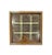 Vintage Mid Century Large Footed Burl Wood Tic Tac Toe Set With Brass Tone Detailing For Sale - Image 4 of 7