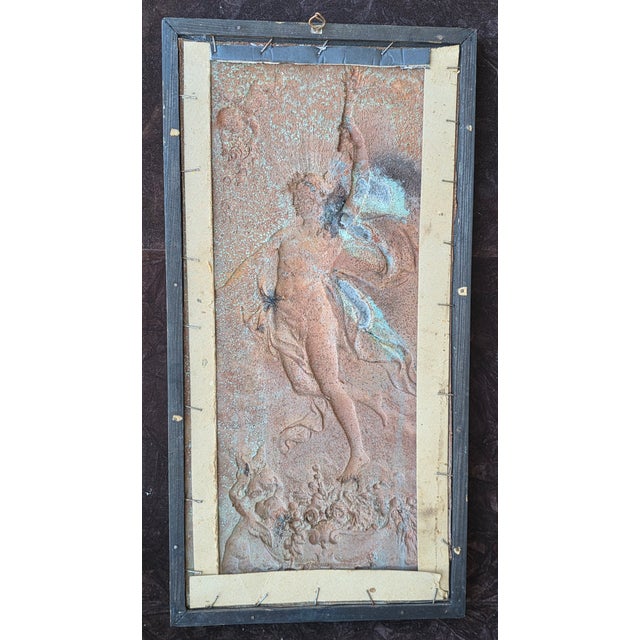Rare Art Nouveau Karl Sterrer 'Aurora' Copper Repousse, All Original, c.1900. Acquired in Belgrade, Serbia in Eastern...
