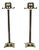 Tall Victorian Brass Andirons, Set of 2 For Sale